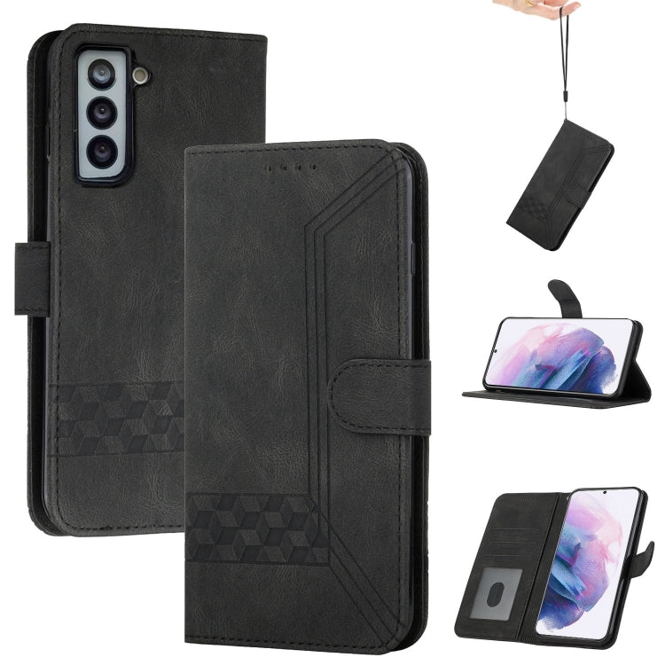 Cubic Skin Feel Flip Leather Phone Case, For Samsung Galaxy S20 FE, For Samsung Galaxy S20+, For Samsung Galaxy S20 Ultra, For Samsung Galaxy S21 5G, For Samsung Galaxy S21+ 5G, For Samsung Galaxy S21 FE 5G, For Samsung Galaxy S21 Ultra 5G             ...