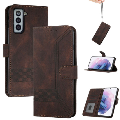Cubic Skin Feel Flip Leather Phone Case, For Samsung Galaxy S20 FE, For Samsung Galaxy S20+, For Samsung Galaxy S20 Ultra, For Samsung Galaxy S21 5G, For Samsung Galaxy S21+ 5G, For Samsung Galaxy S21 FE 5G, For Samsung Galaxy S21 Ultra 5G             ...