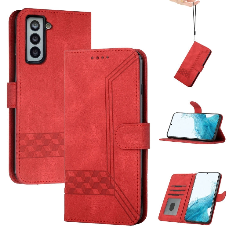 Cubic Skin Feel Flip Leather Phone Case, For Samsung Galaxy S20 FE, For Samsung Galaxy S20+, For Samsung Galaxy S20 Ultra, For Samsung Galaxy S21 5G, For Samsung Galaxy S21+ 5G, For Samsung Galaxy S21 FE 5G, For Samsung Galaxy S21 Ultra 5G             ...