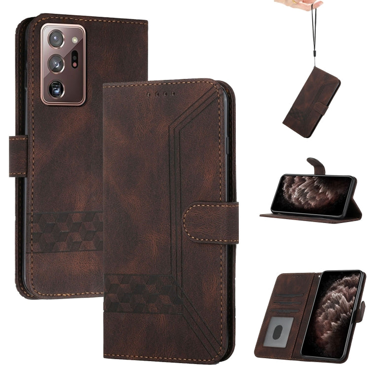 Cubic Skin Feel Flip Leather Phone Case, For Samsung Galaxy S22 Ultra 5G, For Samsung Galaxy Xcover 4, For Samsung Galaxy Xcover 5