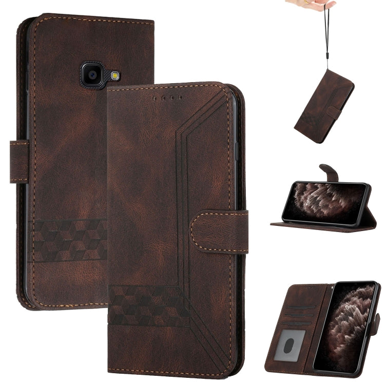 Cubic Skin Feel Flip Leather Phone Case, For Samsung Galaxy S22 Ultra 5G, For Samsung Galaxy Xcover 4, For Samsung Galaxy Xcover 5