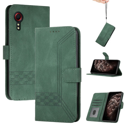 Cubic Skin Feel Flip Leather Phone Case, For Samsung Galaxy S22 Ultra 5G, For Samsung Galaxy Xcover 4, For Samsung Galaxy Xcover 5