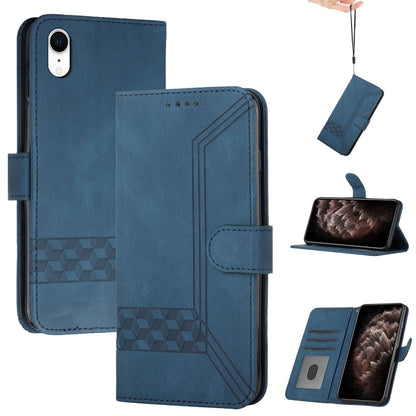 Cubic Skin Feel Flip Leather Phone Case, For iPhone 11 Pro Max, For iPhone X / XS, For iPhone XR, For iPhone XS Max, For iPhone SE 2022 / SE 2020 / 7 / 8, For iPhone 7 Plus / 8 Plus