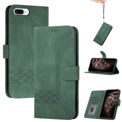 Cubic Skin Feel Flip Leather Phone Case, For iPhone 11 Pro Max, For iPhone X / XS, For iPhone XR, For iPhone XS Max, For iPhone SE 2022 / SE 2020 / 7 / 8, For iPhone 7 Plus / 8 Plus
