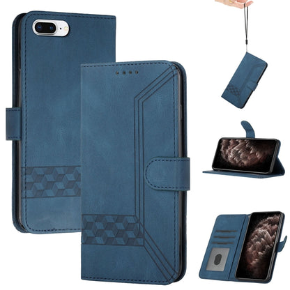 Cubic Skin Feel Flip Leather Phone Case, For iPhone 11 Pro Max, For iPhone X / XS, For iPhone XR, For iPhone XS Max, For iPhone SE 2022 / SE 2020 / 7 / 8, For iPhone 7 Plus / 8 Plus
