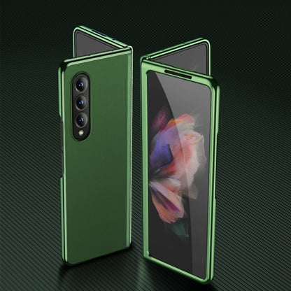 Plating Leather Phone Case, For Samsung Galaxy Z Flip3 5G, For Samsung Galaxy Z Fold3 5G