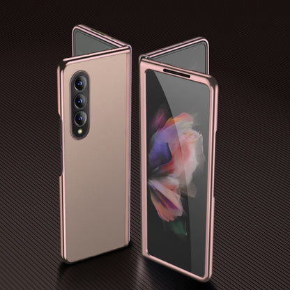 Plating Leather Phone Case, For Samsung Galaxy Z Flip3 5G, For Samsung Galaxy Z Fold3 5G