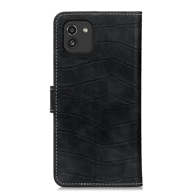 Crocodile Texture Horizontal Flip Leather Phone Case, For Samsung Galaxy A03 166mm EU Version, For Samsung Galaxy A03 164mm Global Version, For Samsung Galaxy A13 4G