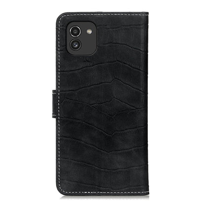 Crocodile Texture Horizontal Flip Leather Phone Case, For Samsung Galaxy A03 166mm EU Version, For Samsung Galaxy A03 164mm Global Version, For Samsung Galaxy A13 4G