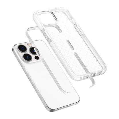 Grid Pattern Shockproof Transparent TPU Phone Case, For iPhone 13 Pro Max, For iPhone 13 Pro, For iPhone 13, For iPhone 13 mini