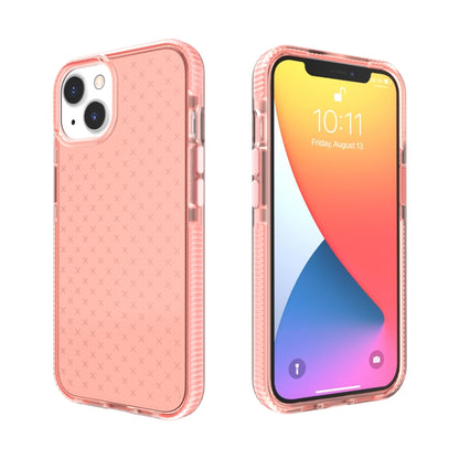 Grid Pattern Shockproof Transparent TPU Phone Case, For iPhone 13 Pro Max, For iPhone 13 Pro, For iPhone 13, For iPhone 13 mini