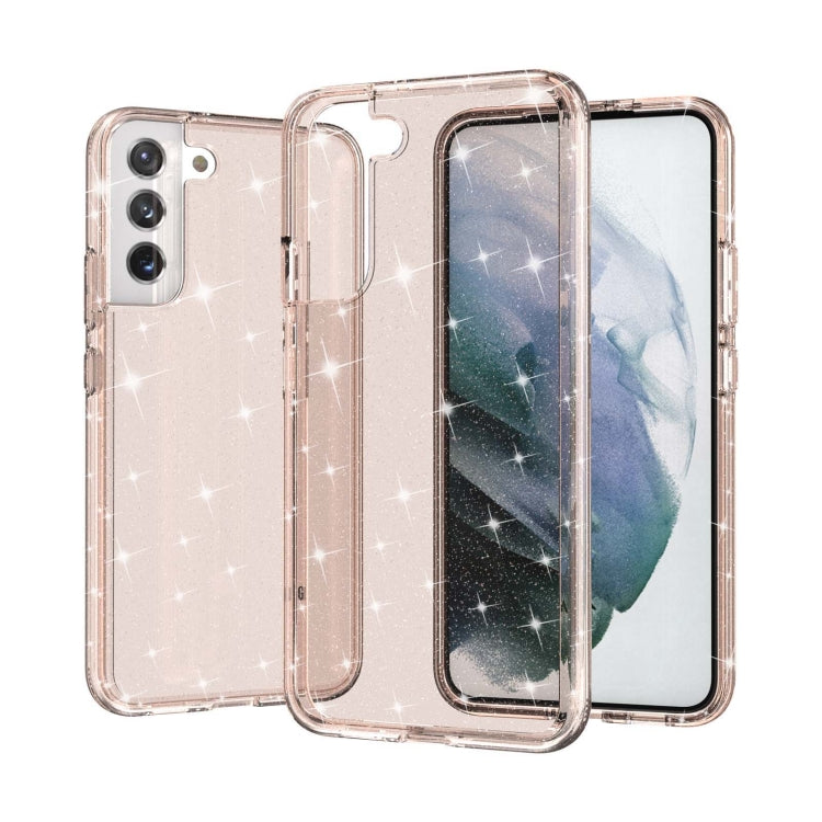 Shockproof Terminator Style Glitter Powder Protective Phone Case, For Samsung Galaxy S22 5G, For Samsung Galaxy S22+ 5G, For Samsung Galaxy S22 Ultra 5G
