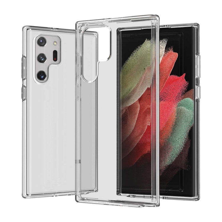 Shockproof Terminator Style Transparent Protective Phone Case, For Samsung Galaxy S22 5G, For Samsung Galaxy S22+ 5G, For Samsung Galaxy S22 Ultra 5G