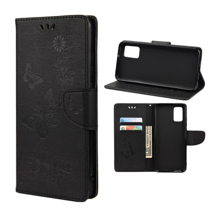 Butterfly Embossed Horizontal Flip Leather Phone Case with Card Slot & Holder, For Samsung Galaxy A33 5G, For Samsung Galaxy A53 5G, For Xiaomi Redmi Note 11 Pro, For Xiaomi Redmi Note 11 5G