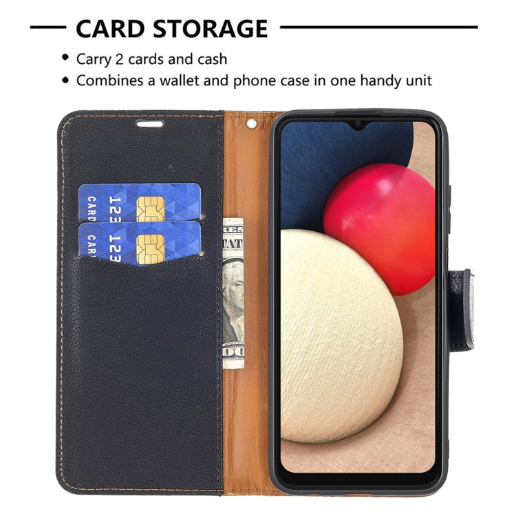 Litchi Texture Leather Phone Case, For Samsung Galaxy A03s 166mm