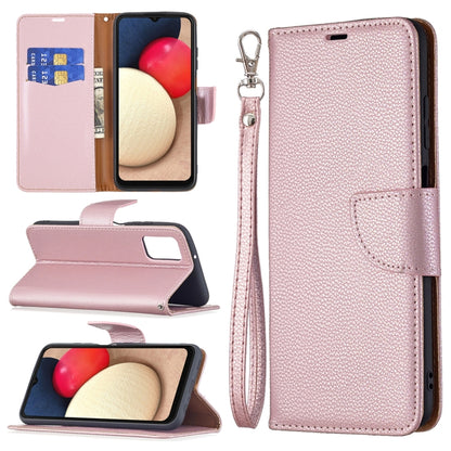 Litchi Texture Leather Phone Case, For Samsung Galaxy A03s 166mm