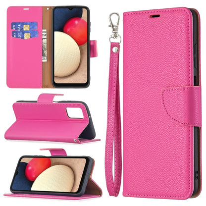 Litchi Texture Leather Phone Case, For Samsung Galaxy A03s 166mm