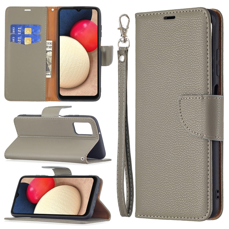 Litchi Texture Leather Phone Case, For Samsung Galaxy A03s 166mm