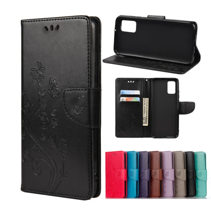 Butterfly Flower Pattern Horizontal Flip Leather Phone Case with Card Slot & Holder, For Samsung Galaxy A33 5G, For Samsung Galaxy A53 5G, For Xiaomi Redmi Note 11 Pro, For Xiaomi Redmi Note 11