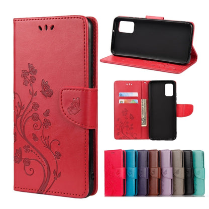 Butterfly Flower Pattern Horizontal Flip Leather Phone Case with Card Slot & Holder, For Samsung Galaxy A33 5G, For Samsung Galaxy A53 5G, For Xiaomi Redmi Note 11 Pro, For Xiaomi Redmi Note 11