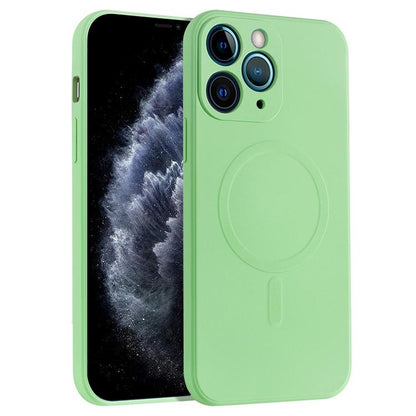 Liquid Silicone Full Coverage Magsafe Phone Case, For iPhone 12 mini, For iPhone 12, For iPhone 12 Pro, For iPhone 12 Pro Max, For iPhone 11, For iPhone 11 Pro