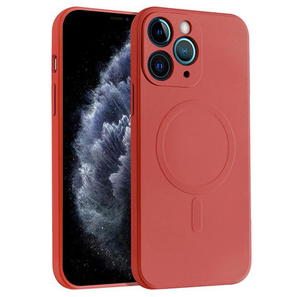 Liquid Silicone Full Coverage Magsafe Phone Case, For iPhone 11 Pro Max