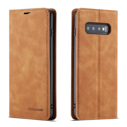 Forwenw Dream Series Oil Edge Strong Magnetism Horizontal Flip Leather Case with Holder & Card Slots & Wallet & Photo Frame, For Galaxy S9+, For Galaxy S10, For Galaxy S10+, For Galaxy S10e, For iPhone 6s / 6, For iPhone 6s Plus / 6 Plus               ...