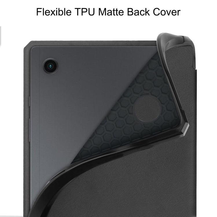 3-Fold Holder Leather Tablet Case, For Samsung Galaxy Tab A8 2021 SM-X205