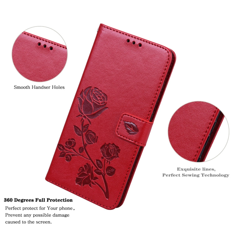 Rose Embossed Leather Phone Case, For Samsung Galaxy S22 5G, For Samsung Galaxy S22+ 5G, For Samsung Galaxy S22 Ultra 5G, For Samsung Galaxy A02s