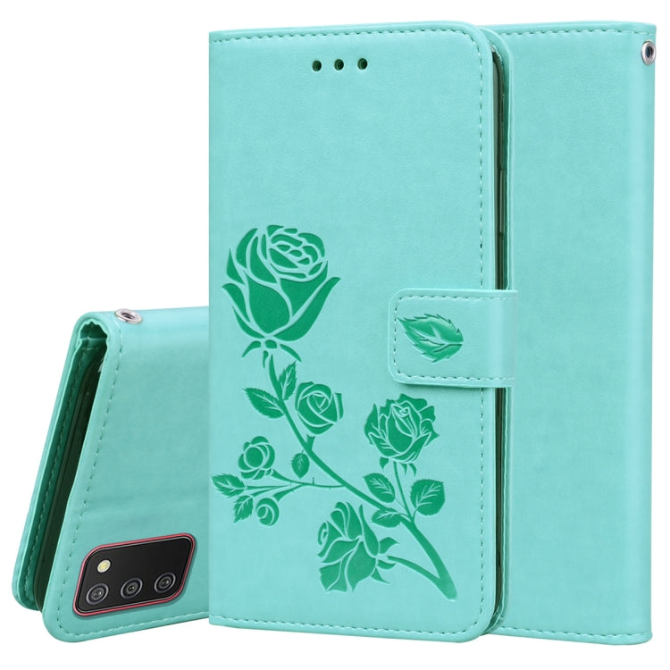 Rose Embossed Leather Phone Case, For Samsung Galaxy S22 5G, For Samsung Galaxy S22+ 5G, For Samsung Galaxy S22 Ultra 5G, For Samsung Galaxy A02s