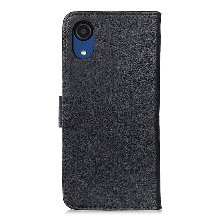 KHAZNEH Cowhide Texture Horizontal Flip Leather Phone Case, For Samsung Galaxy A03 Core