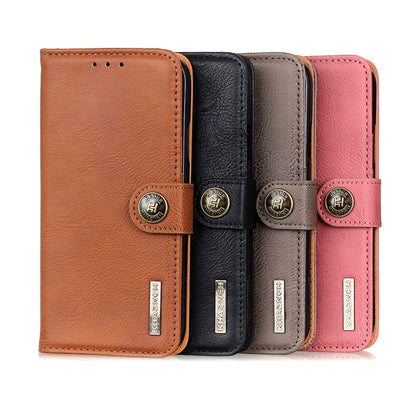 KHAZNEH Cowhide Texture Horizontal Flip Leather Phone Case, For Samsung Galaxy A03 Core