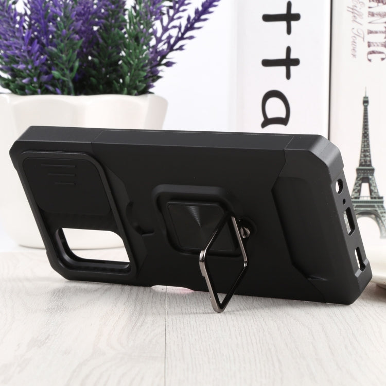 Sliding Camera Cover Design PC + TPU Shockproof Phone Case with Ring Holder & Card Slot, For Motorola Moto G Pure, For Samsung Galaxy A13 5G, For Samsung Galaxy S22 5G, For Samsung Galaxy S22+ 5G, For Samsung Galaxy S22 Ultra 5G