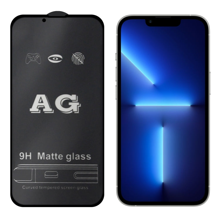 For iPhone 17e / 16e / 13 / 13 Pro AG Matte Frosted Full Cover Tempered Glass Film, For iPhone 13 mini (1 PC), For iPhone 16e / 13 / 13 Pro  (1 PC), For iPhone 13 Pro Max (1 PC)