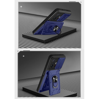 Camera Cover Phone Case with Card Slot & Holder, For Xiaomi 11T, For Xiaomi Redmi Note 10 Pro, For Xiaomi Redmi 10, For Samsung Galaxy S21 FE 5G