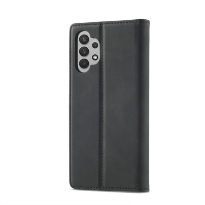 LC.IMEEKE Strong Magnetism Matte TPU + PU Leather Case, For Samsung Galaxy A32 4G