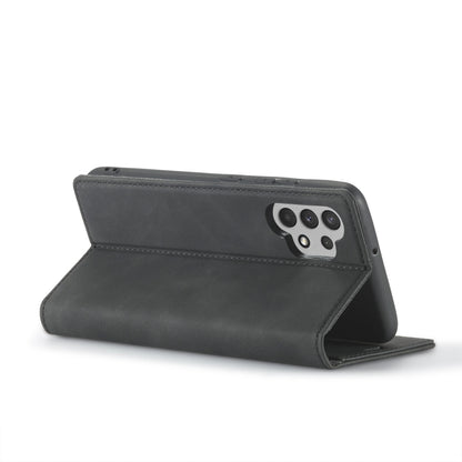 LC.IMEEKE Strong Magnetism Matte TPU + PU Leather Case, For Samsung Galaxy A32 4G