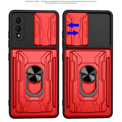 Camera Cover Phone Case with Card Slot & Holder, For Samsung Galaxy A02 / M02, For Samsung Galaxy A02s EU Version, For Samsung Galaxy A32, For Samsung Galaxy S20 FE, For Samsung Galaxy S20+, For Samsung Galaxy S21 Ultra 5G