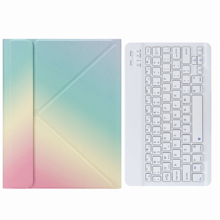 H-102 Bluetooth Keyboard Leather Case with Rear Three-fold Holder, For iPad 10.2 2020 & 2019 / Pro 10.5 inch, For iPad 9.7 2018 & 2017, For iPad Pro 11 inch 2021 & 2020 & 2018 / Air 2020 10.9