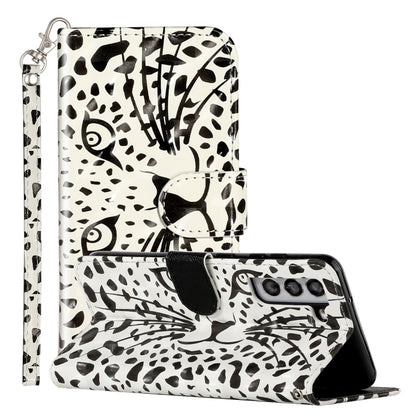 3D Pattern Horizontal Flip PU Leather Phone Case, For Samsung Galaxy S22 5G, For Samsung Galaxy S22+ 5G, For Samsung Galaxy S22 Ultra 5G