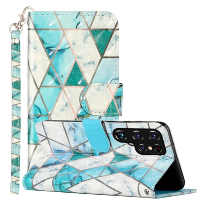3D Pattern Horizontal Flip PU Leather Phone Case, For Samsung Galaxy S22 5G, For Samsung Galaxy S22+ 5G, For Samsung Galaxy S22 Ultra 5G