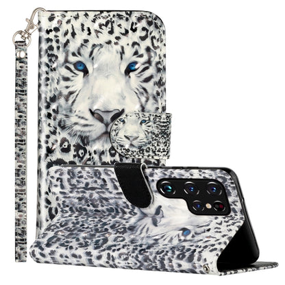 3D Pattern Horizontal Flip PU Leather Phone Case, For Samsung Galaxy S22 5G, For Samsung Galaxy S22+ 5G, For Samsung Galaxy S22 Ultra 5G