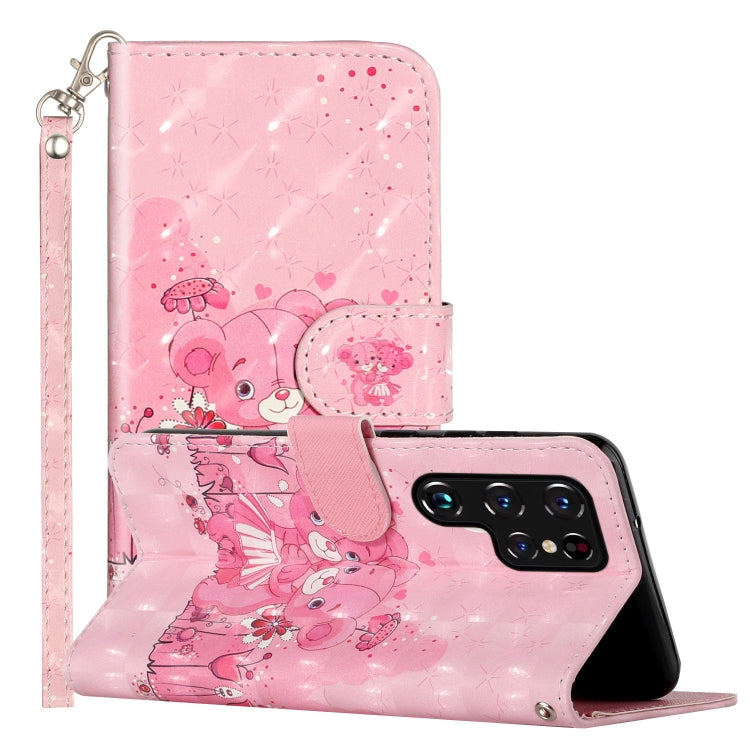 3D Pattern Horizontal Flip PU Leather Phone Case, For Samsung Galaxy S22 5G, For Samsung Galaxy S22+ 5G, For Samsung Galaxy S22 Ultra 5G