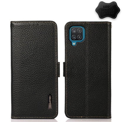 KHAZNEH Side-Magnetic Litchi Genuine Leather RFID Phone Case, For Samsung Galaxy A72 5G, For Samsung Galaxy A82 5G, For Samsung Galaxy F62 / M62, For Samsung Galaxy M32, For Samsung Galaxy M52 5G, For Samsung Galaxy S20 FE, For Samsung Galaxy S20+     ...