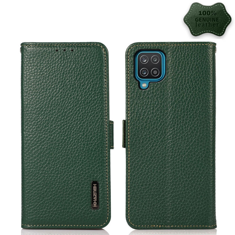 KHAZNEH Side-Magnetic Litchi Genuine Leather RFID Phone Case, For Samsung Galaxy A72 5G, For Samsung Galaxy A82 5G, For Samsung Galaxy F62 / M62, For Samsung Galaxy M32, For Samsung Galaxy M52 5G, For Samsung Galaxy S20 FE, For Samsung Galaxy S20+     ...