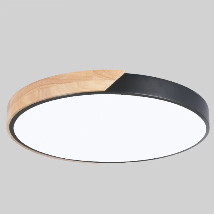 Wood Macaron LED Round Ceiling Lamp, White Light, 23cm, 30cm, 40cm, 50cm, 60cm