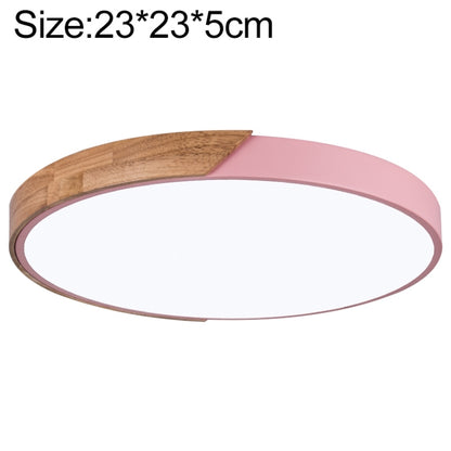 Wood Macaron LED Round Ceiling Lamp, White Light, 23cm, 30cm, 40cm, 50cm, 60cm