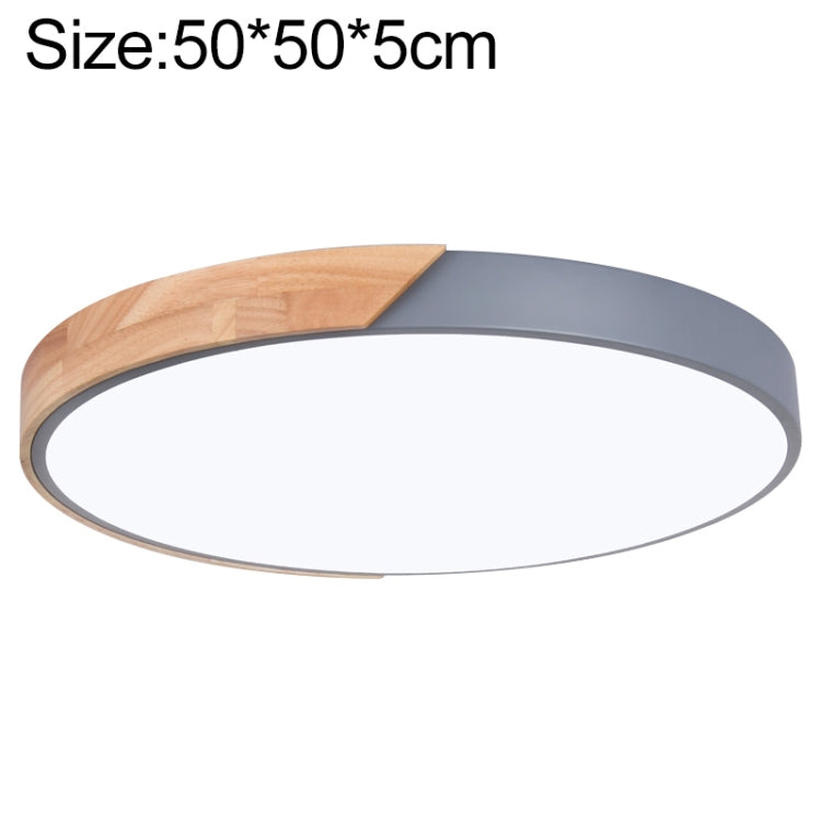 Wood Macaron LED Round Ceiling Lamp, White Light, 23cm, 30cm, 40cm, 50cm, 60cm