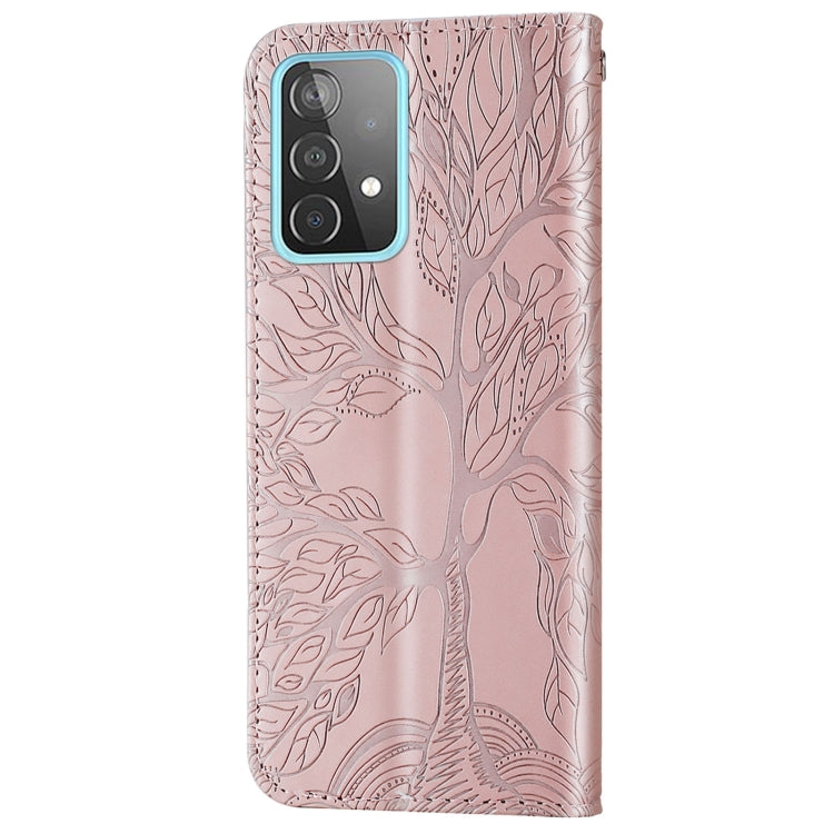 Life of Tree Embossing Leather Phone Case, For Samsung Galaxy A33 5G, For Samsung Galaxy A53 5G