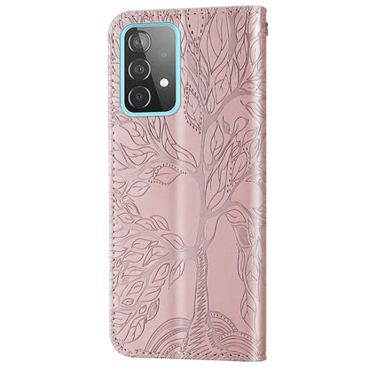 Life of Tree Embossing Leather Phone Case, For Samsung Galaxy A33 5G, For Samsung Galaxy A53 5G